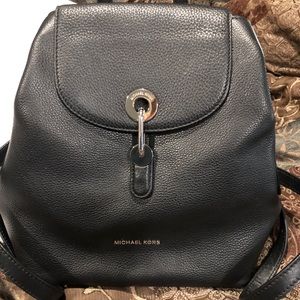 Michael Kors Raven Medium Pebble Leather Backpack